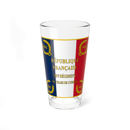 Drapeau Regiment Moderne 501e RCC Avers (France) Pint Glass 16oz