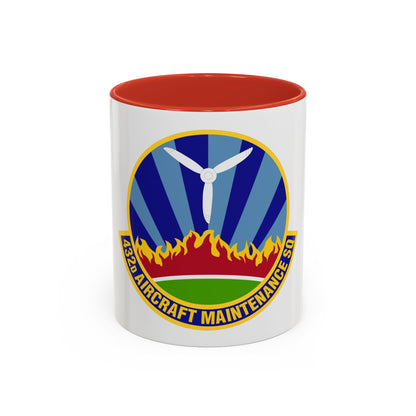 432d Aircraft Maintenance Squadron (U.S. Air Force) Accent Coffee Mug