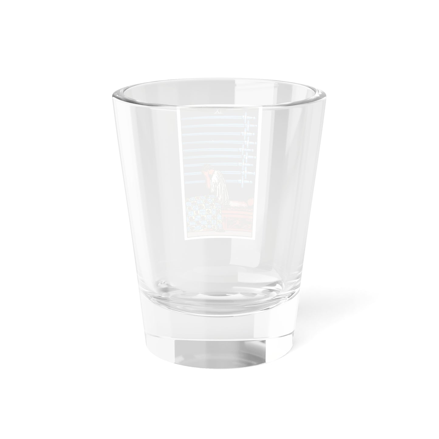 The 9 of Swords (Tarot Card) Shot Glass 1.5oz-Go Mug Yourself