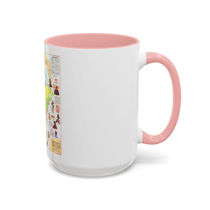 North America - Indians of (1973) (Map) Accent Coffee Mug