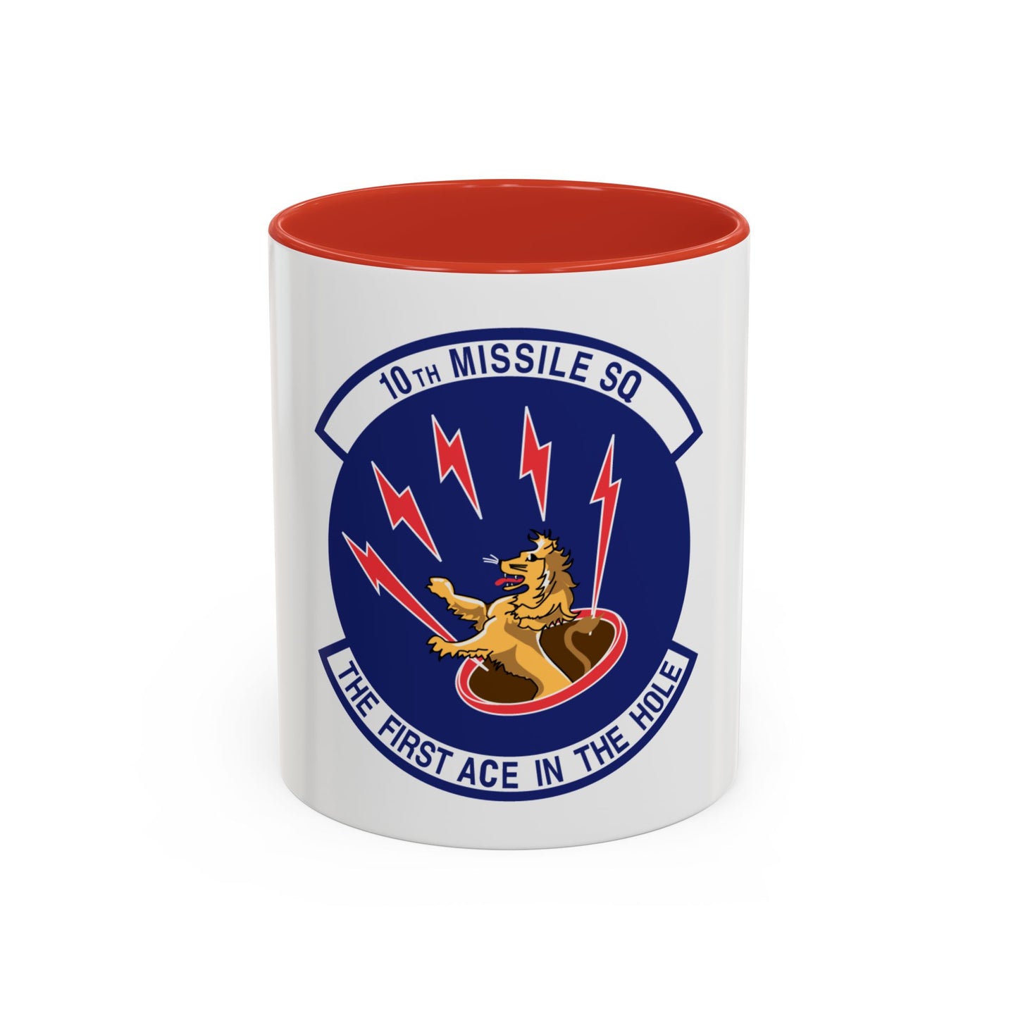 10th Missile SQ The First In The Hole (U.S. Air Force) Accent Coffee Mug