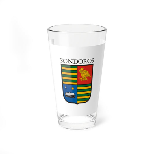 Flag of Kondoros (Hungary) Pint Glass 16oz