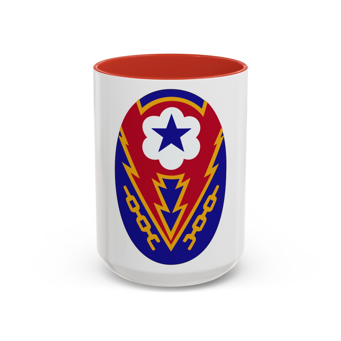 Tasse à café décorative pour le personnel de la zone de communication Europe (armée américaine)