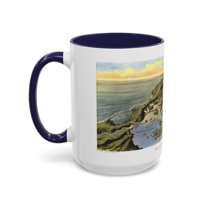 Central America - Panama Canal (1912) (Map) Accent Coffee Mug