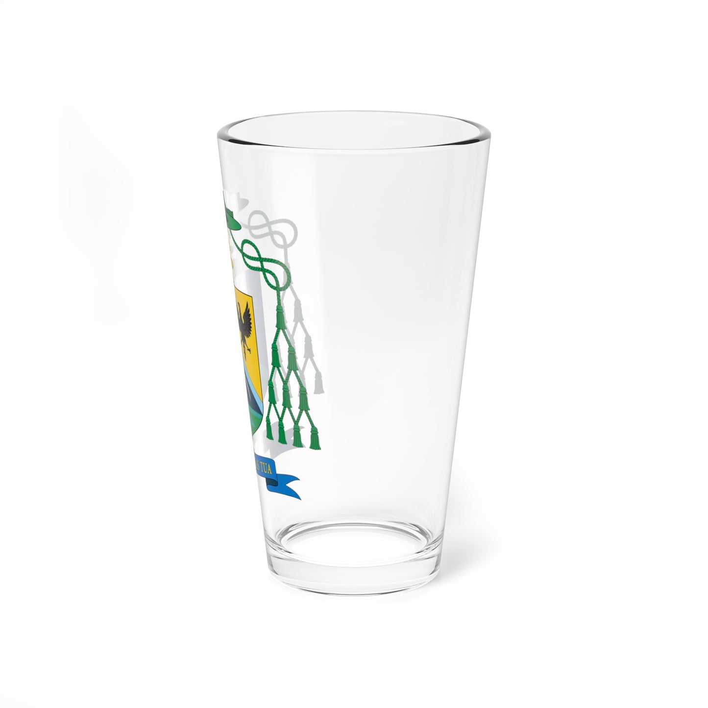 Escudo de Gonzalo de Villa y Vásquez (Spain) (Coat of Arms) Pint Glass 16oz