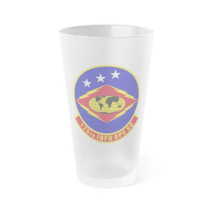 175th Information Operations Squadron (U.S. Air Force) Frosted Pint Glass 16oz-16oz-Frosted-Go Mug Yourself