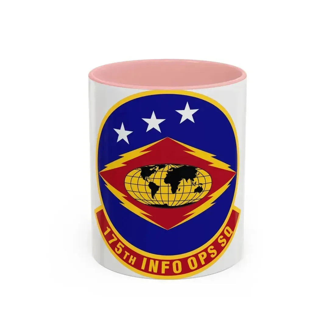 175th Information Operations Squadron (U.S. Air Force) Accent Coffee Mug 11oz Pink - Go Mug Yourself