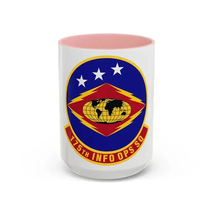 175th Information Operations Squadron (U.S. Air Force) Accent Coffee Mug 15oz Pink - Go Mug Yourself