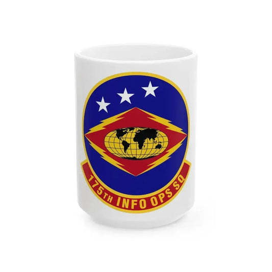 175th Information Operations Squadron (U.S. Air Force) White Coffee Mug 15oz - Go Mug Yourself