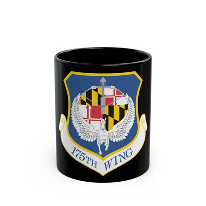 175th Wing (U.S. Air Force) Black Coffee Mug-11oz-Go Mug Yourself