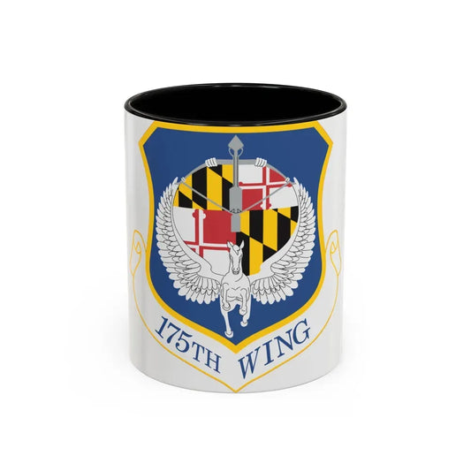 175th Wing (U.S. Air Force) Accent Coffee Mug 11oz Black - Go Mug Yourself