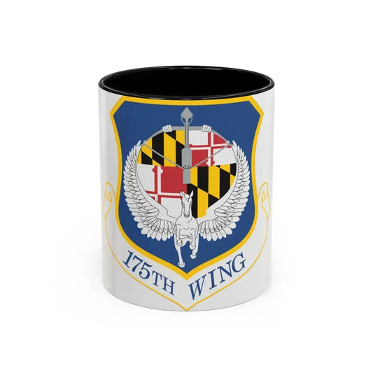 175th Wing (U.S. Air Force) Accent Coffee Mug 11oz Black - Go Mug Yourself