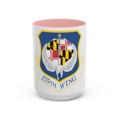 175th Wing (U.S. Air Force) Accent Coffee Mug 15oz Pink - Go Mug Yourself