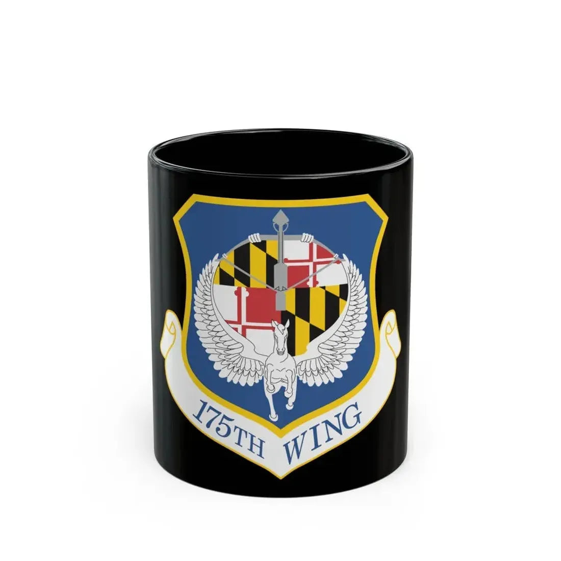 175th Wing (U.S. Air Force) Black Coffee Mug 11oz - Go Mug Yourself