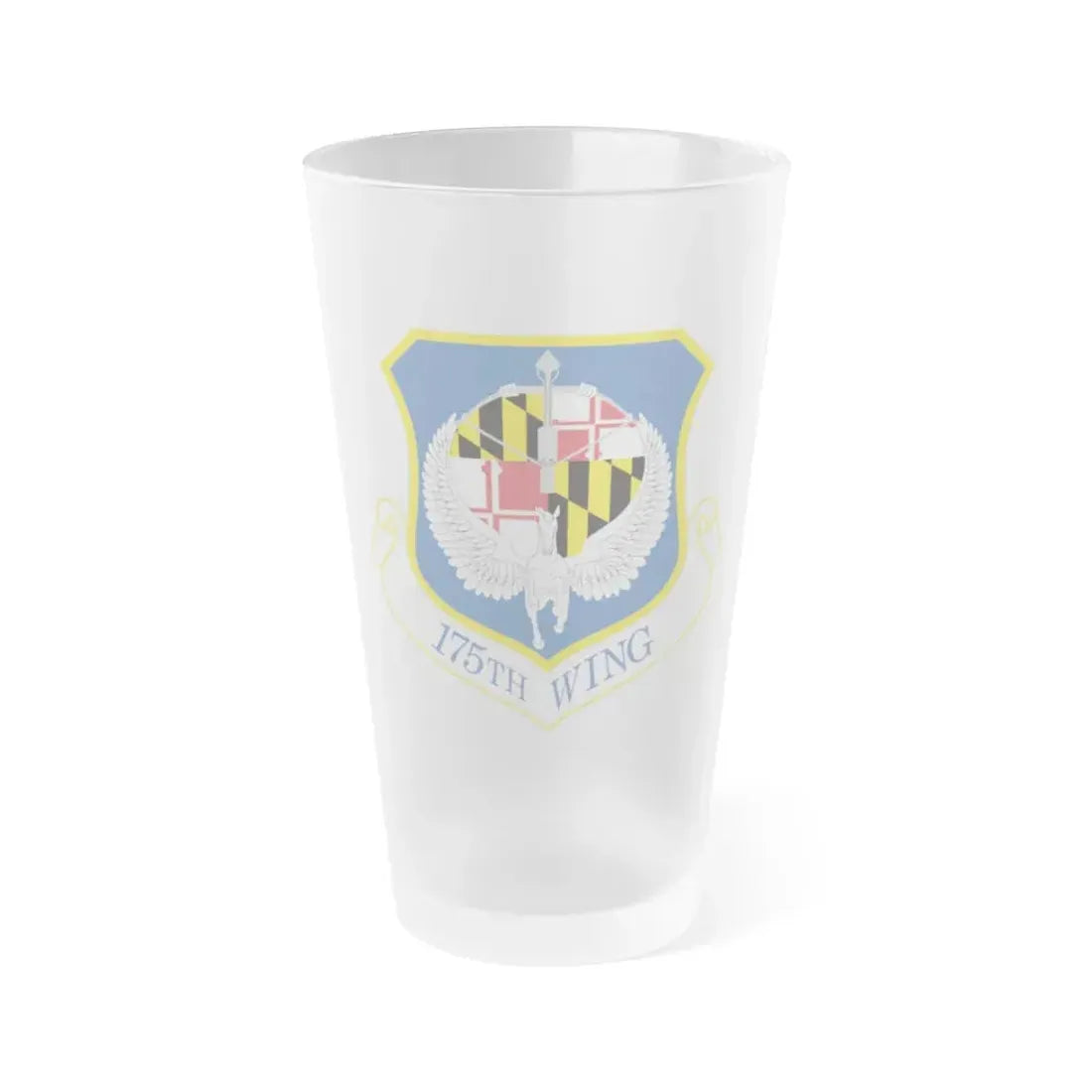 175th Wing (U.S. Air Force) Frosted Pint Glass 16oz Default Title - Go Mug Yourself