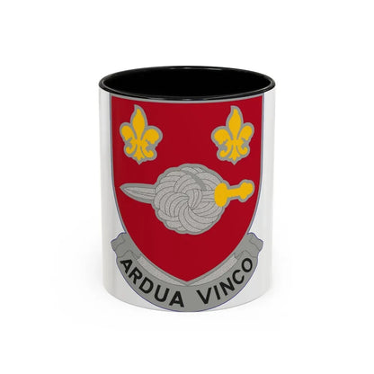 176 Engineer Battalion (U.S. Army) Accent Coffee Mug 11oz Black - Go Mug Yourself