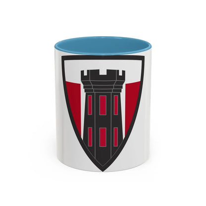 176 Engineer Brigade (U.S. Army) Accent Coffee Mug-11oz-Light Blue-Go Mug Yourself