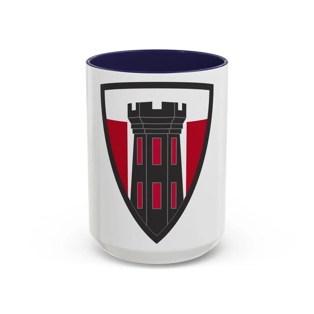 176 Engineer Brigade (U.S. Army) Accent Coffee Mug-15oz-Navy-Go Mug Yourself