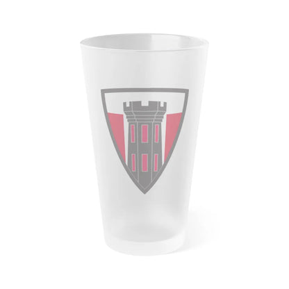 176 Engineer Brigade (U.S. Army) Frosted Pint Glass 16oz-Go Mug Yourself