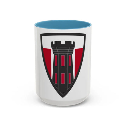 176 Engineer Brigade (U.S. Army) Accent Coffee Mug 15oz Light Blue - Go Mug Yourself