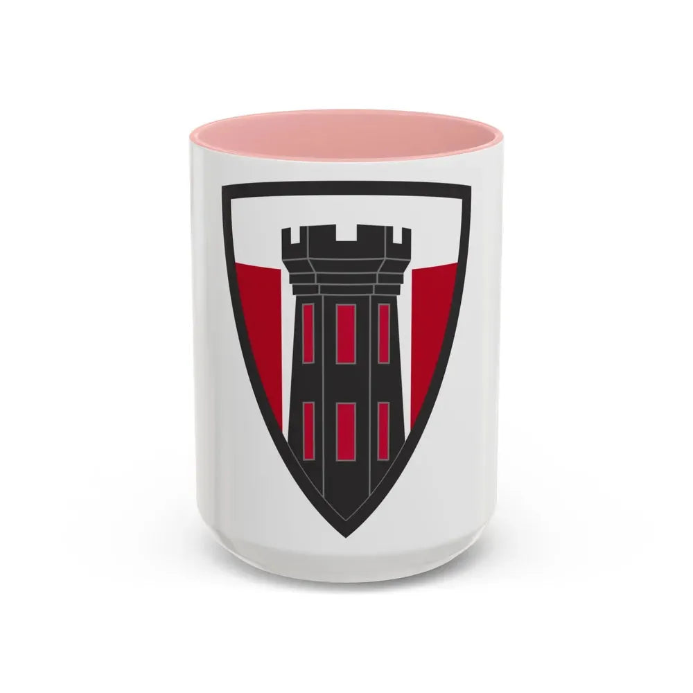 176 Engineer Brigade (U.S. Army) Accent Coffee Mug 15oz Pink - Go Mug Yourself