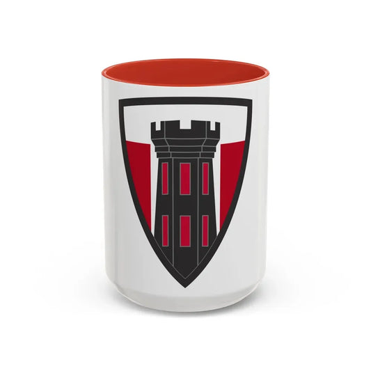 176 Engineer Brigade (U.S. Army) Accent Coffee Mug 15oz Red - Go Mug Yourself