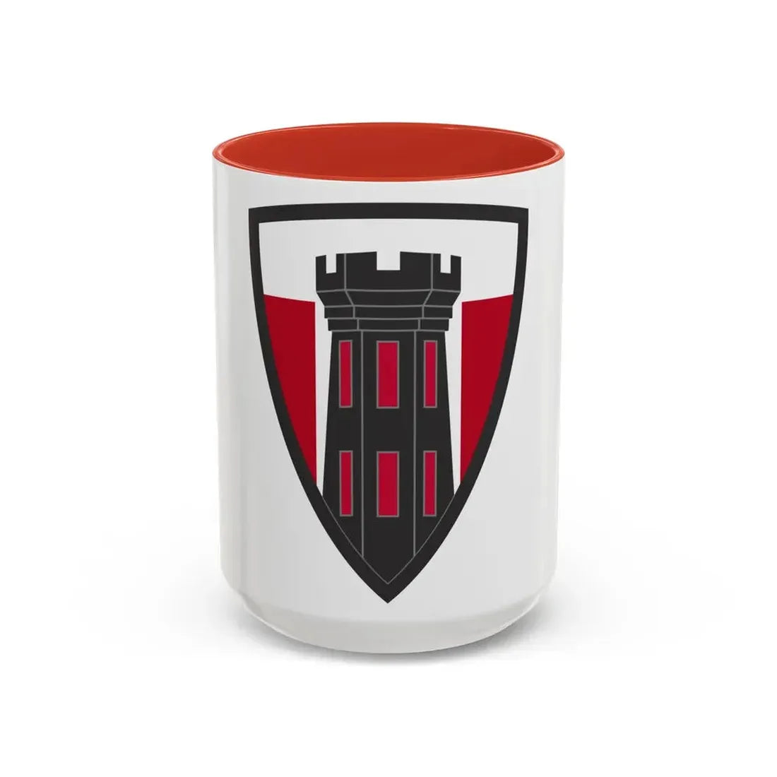 176 Engineer Brigade (U.S. Army) Accent Coffee Mug 15oz Red - Go Mug Yourself