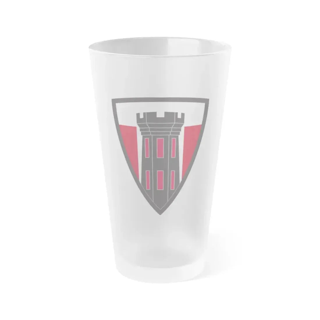 176 Engineer Brigade (U.S. Army) Frosted Pint Glass 16oz Default Title - Go Mug Yourself