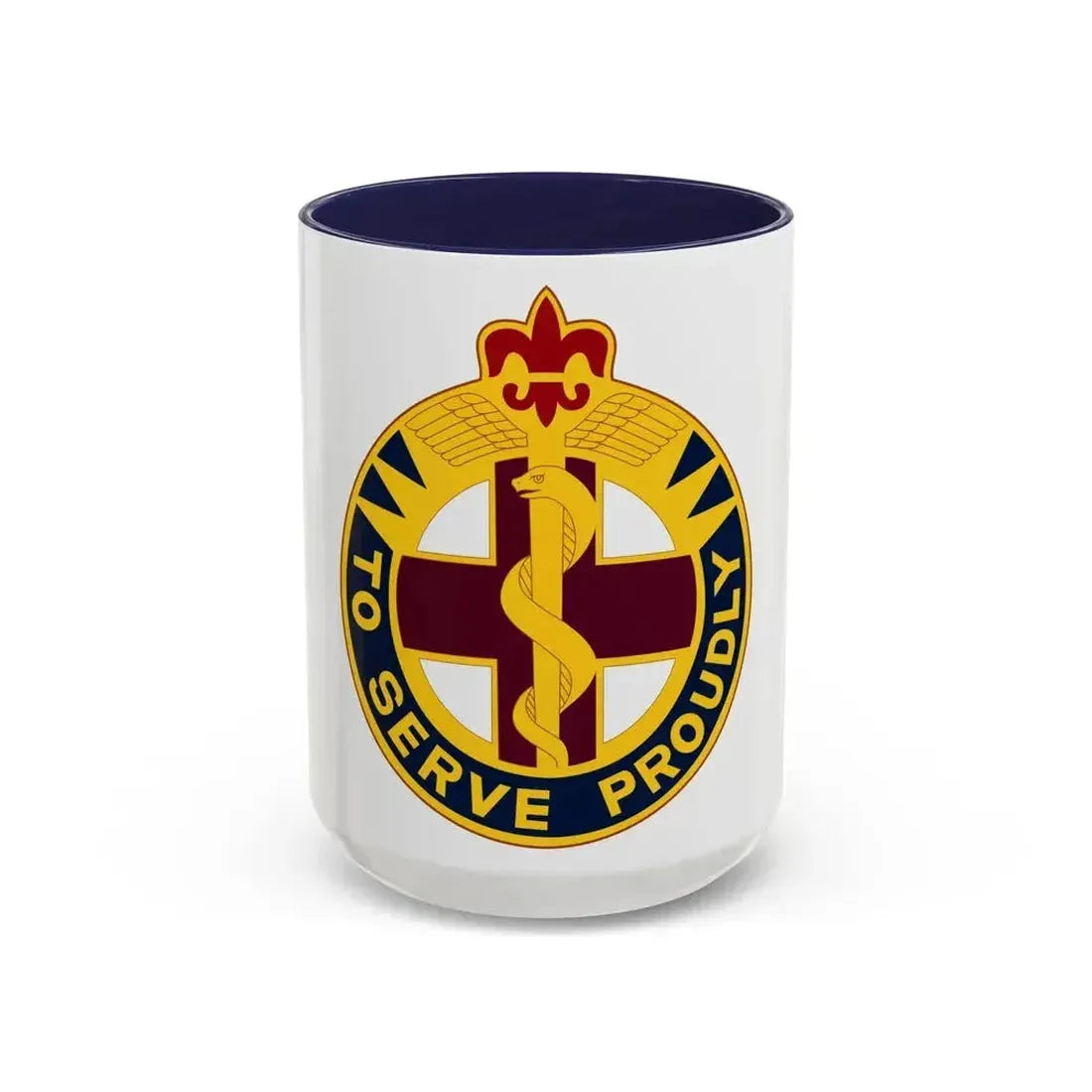 176 Medical Brigade 2 (U.S. Army) Accent Coffee Mug 15oz Navy - Go Mug Yourself