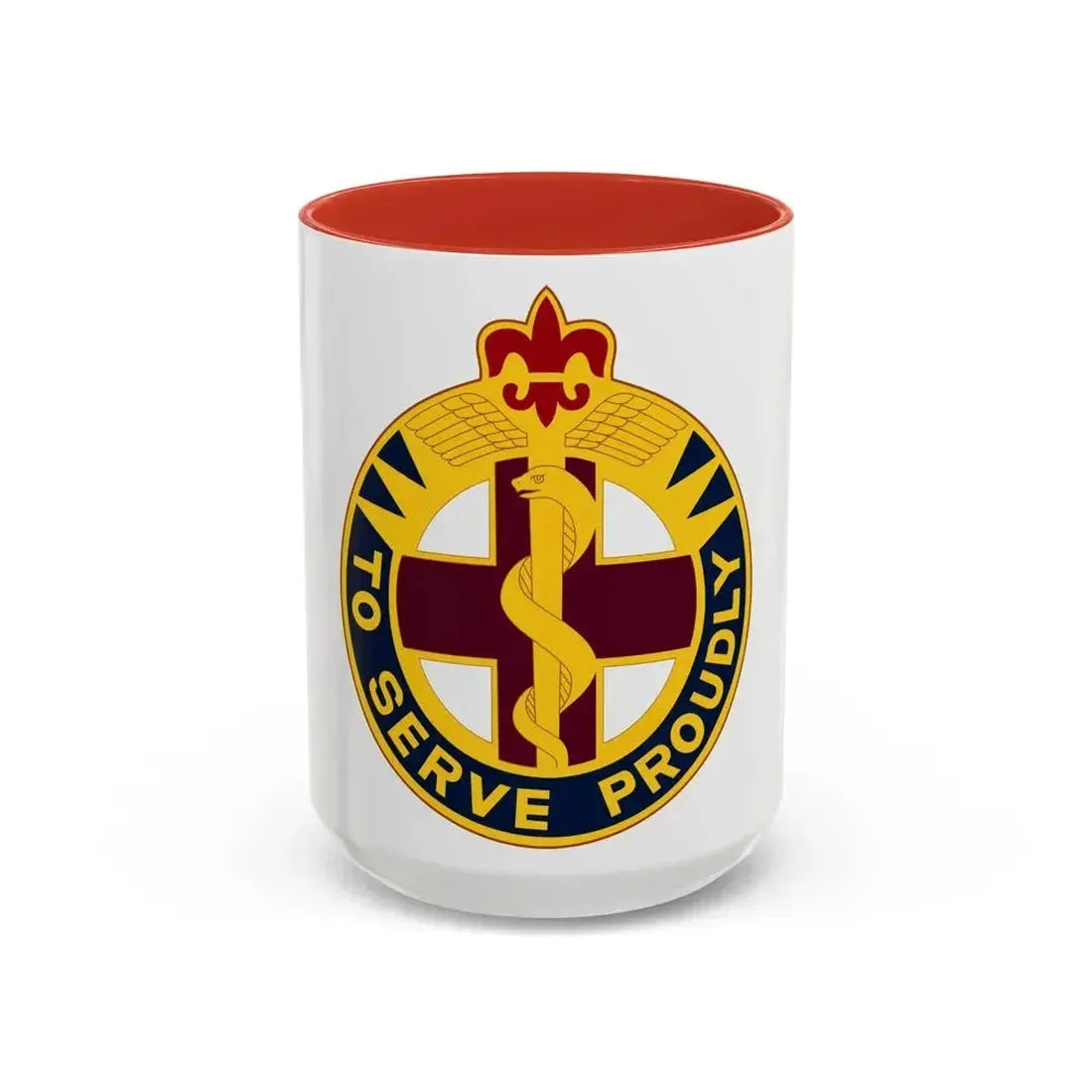 176 Medical Brigade 2 (U.S. Army) Accent Coffee Mug 15oz Red - Go Mug Yourself