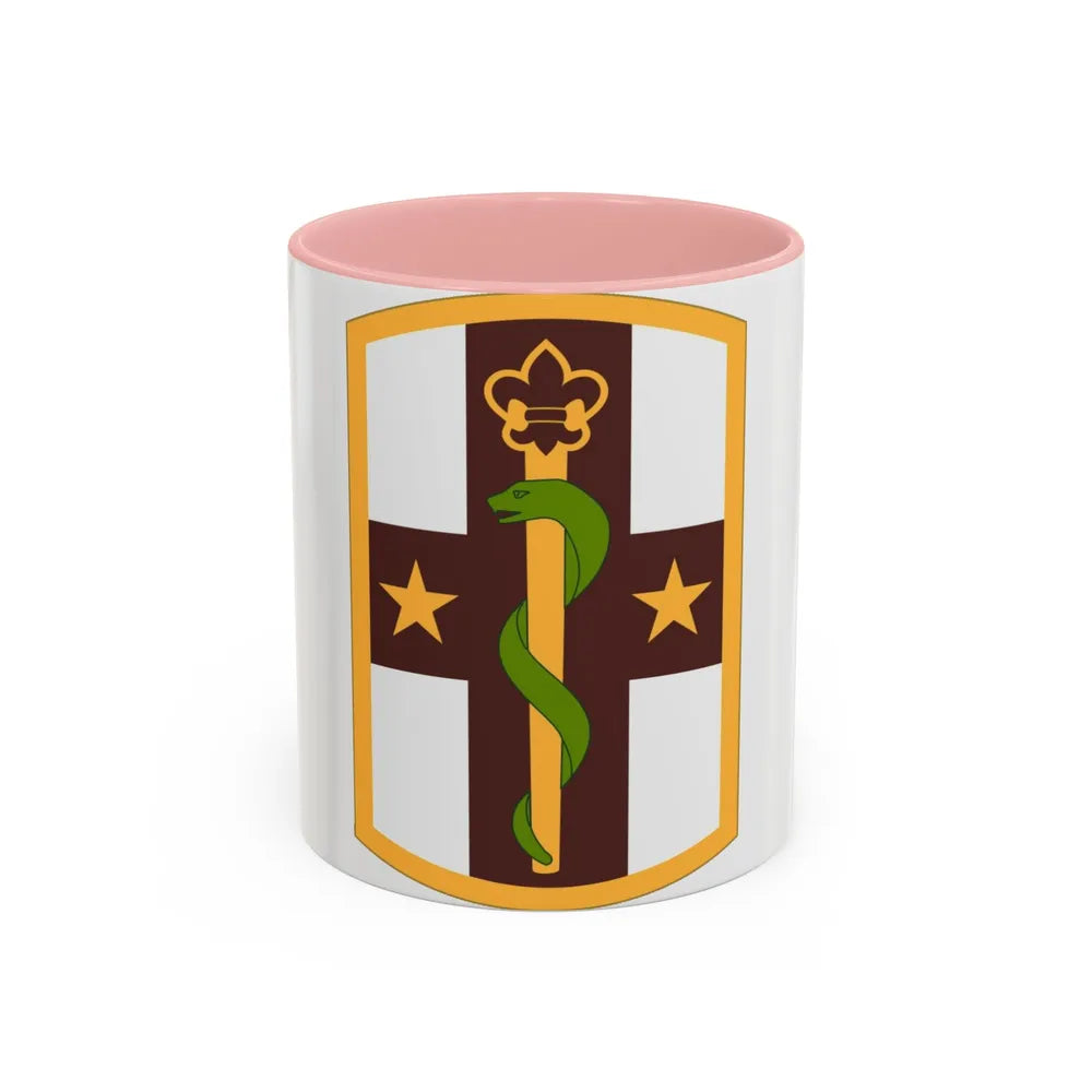 176 Medical Brigade (U.S. Army) Accent Coffee Mug-11oz-Pink-Go Mug Yourself