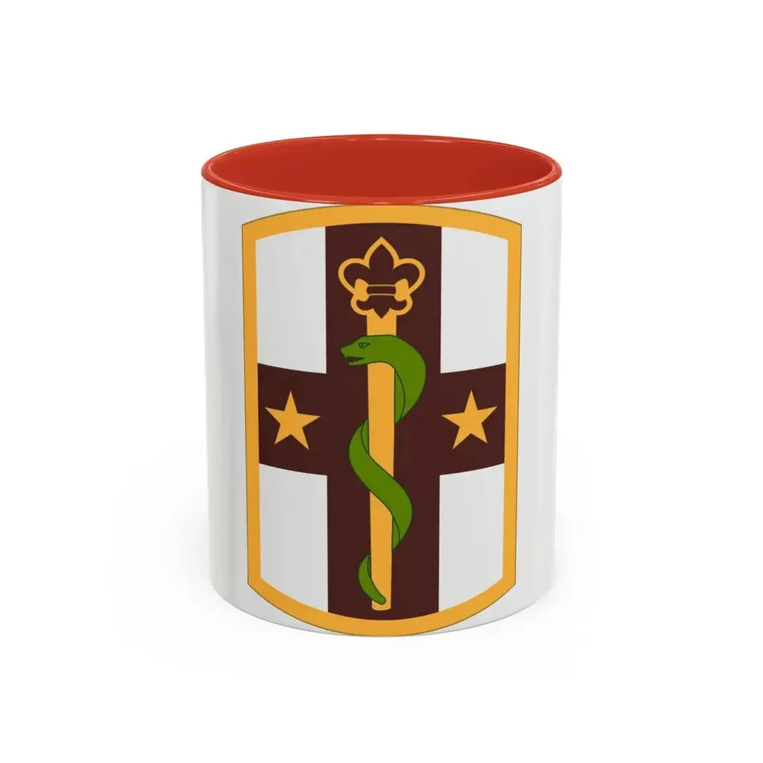 176 Medical Brigade (U.S. Army) Accent Coffee Mug 11oz Red - Go Mug Yourself