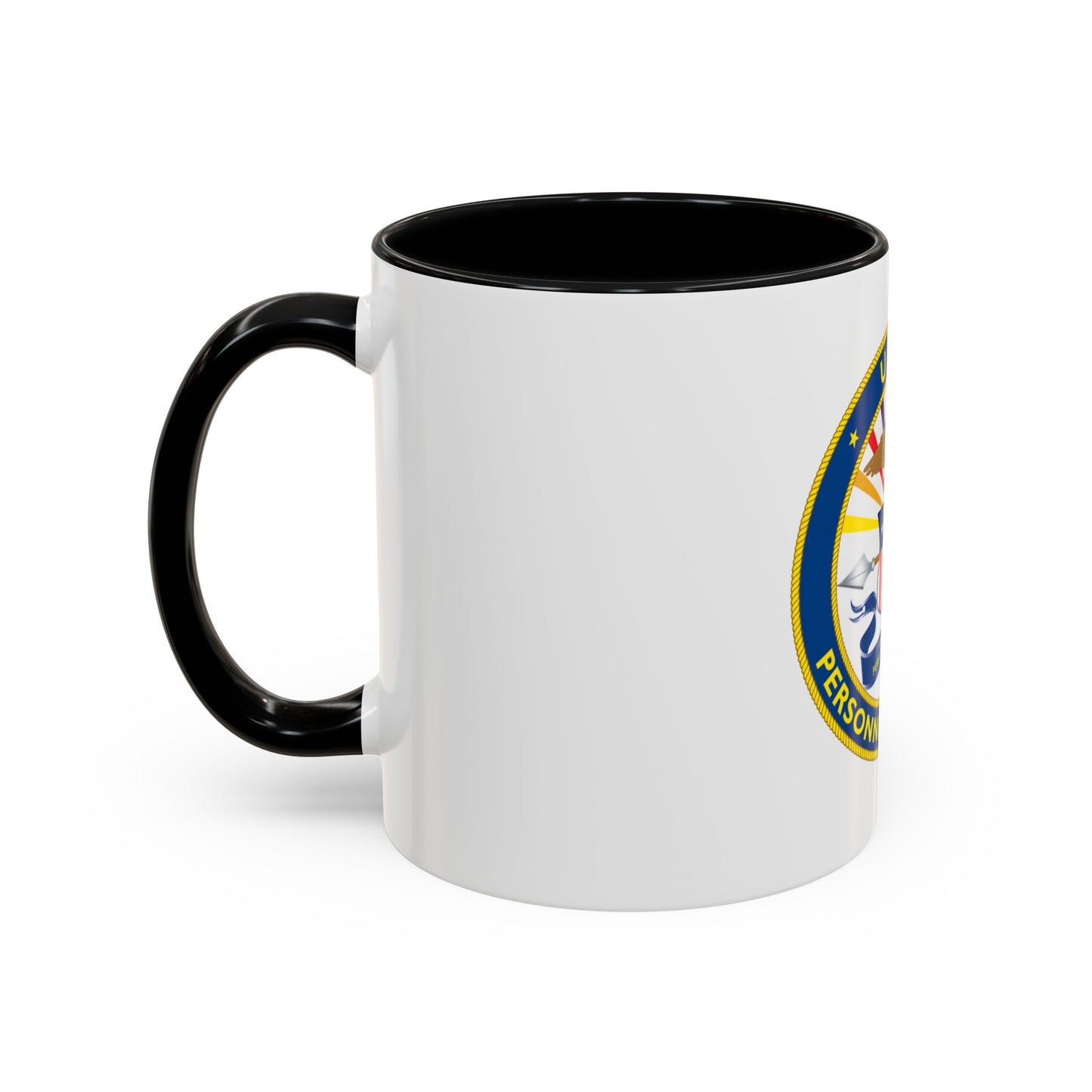 USCG Personnel Command (U.S. Coast Guard) Accent Coffee Mug
