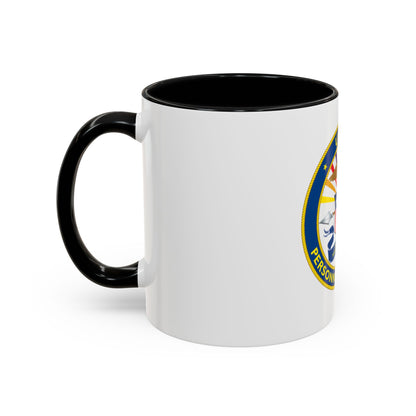 USCG Personnel Command (U.S. Coast Guard) Accent Coffee Mug