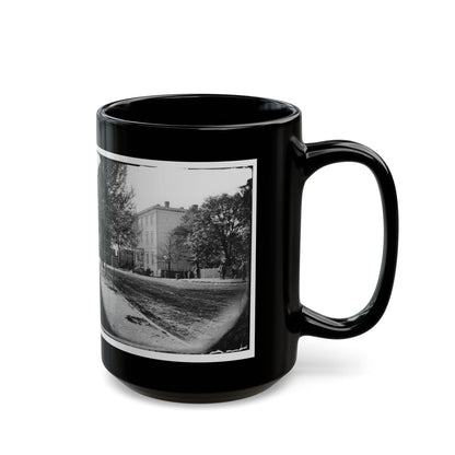 Richmond, Va. Residence Of Jefferson Davis (1201 East Clay Street) (U.S. Civil War) Black Coffee Mug
