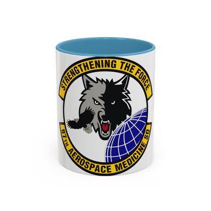 87th Aerospace Medicine Squadron (U.S. Air Force) Accent Coffee Mug