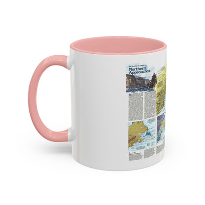USA - Northern Approaches 2 (1985) (Map) Accent Coffee Mug