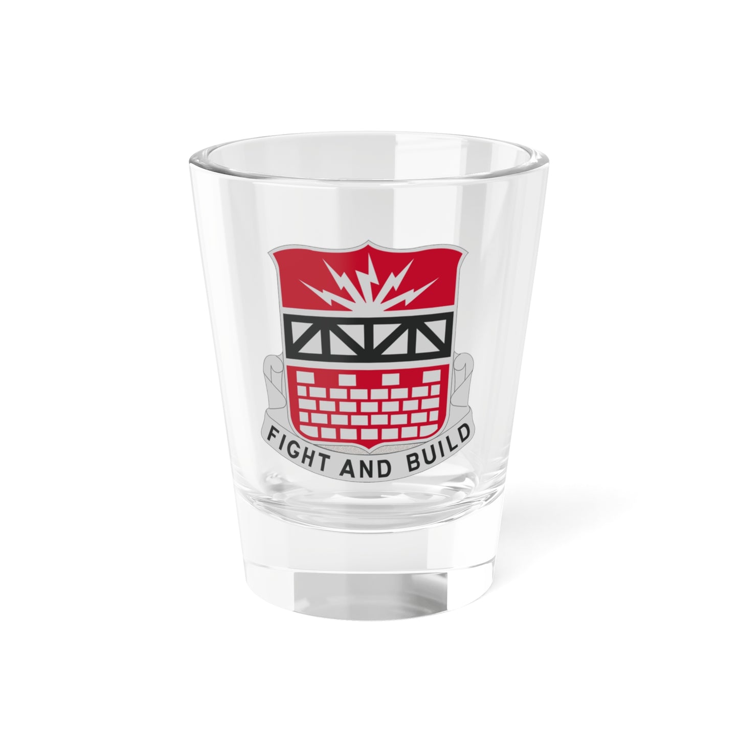 216 Engineer Battalion (U.S. Army) Shot Glass 1.5oz