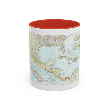 Central America & West Indies (1939) (Map) Accent Coffee Mug