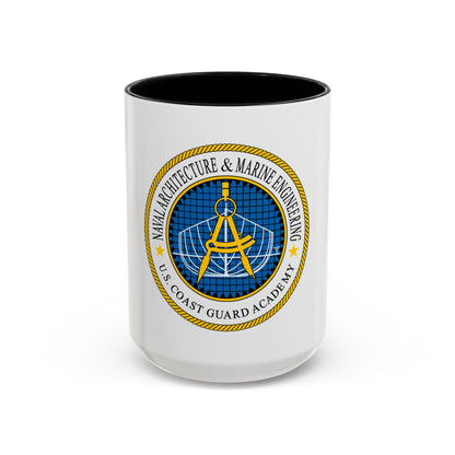 USCG Academy NA&ME (U.S. Coast Guard) Accent Coffee Mug