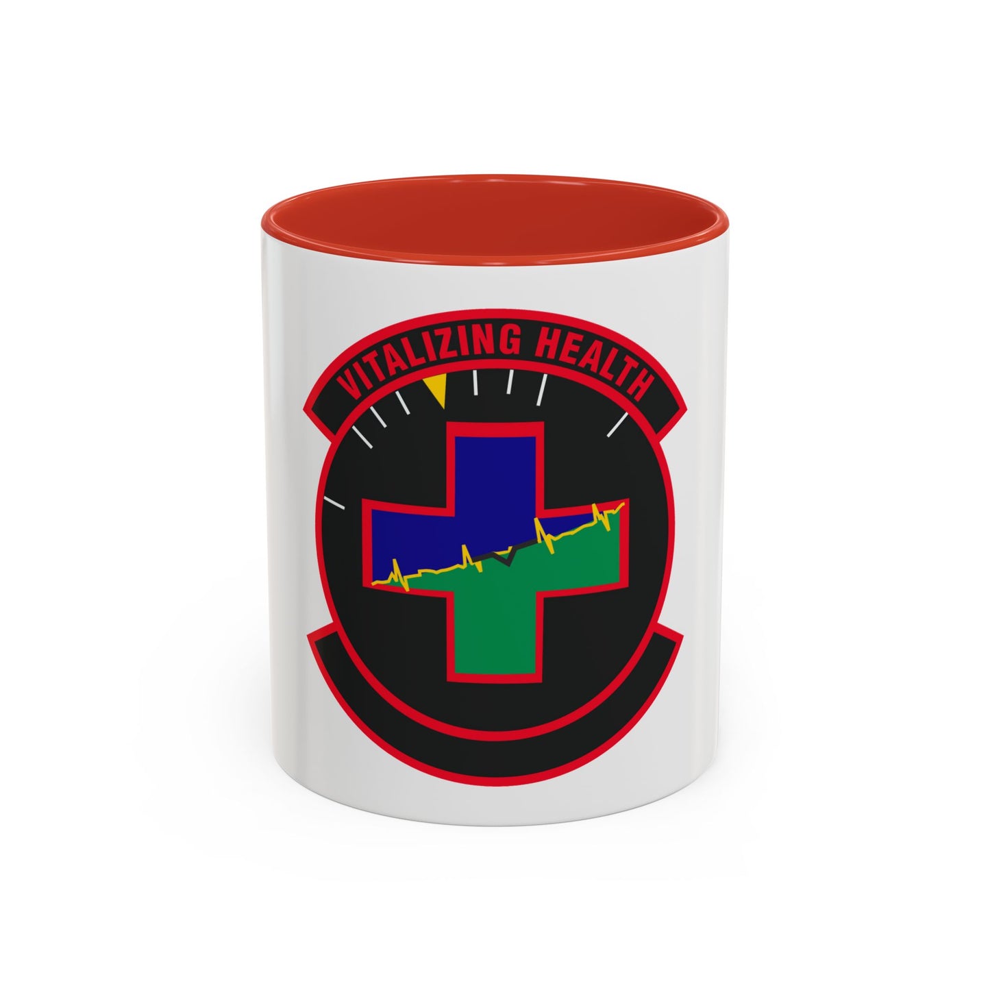 628 Healthcare Operations Squadron AMC (U.S. Air Force) Accent Coffee Mug