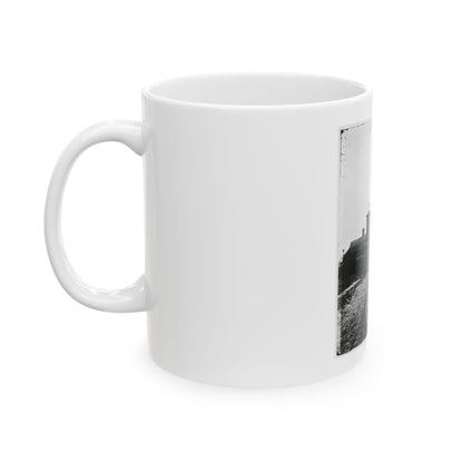 Saint Augustine, Fla. Entrance Gate, With Street And Houses Beyond (U.S. Civil War) White Coffee Mug