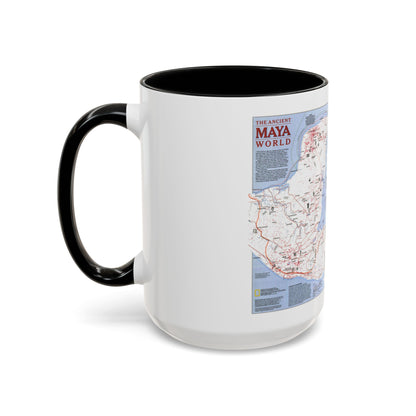 North America - The Ancient Maya World (1990) (Map) Accent Coffee Mug