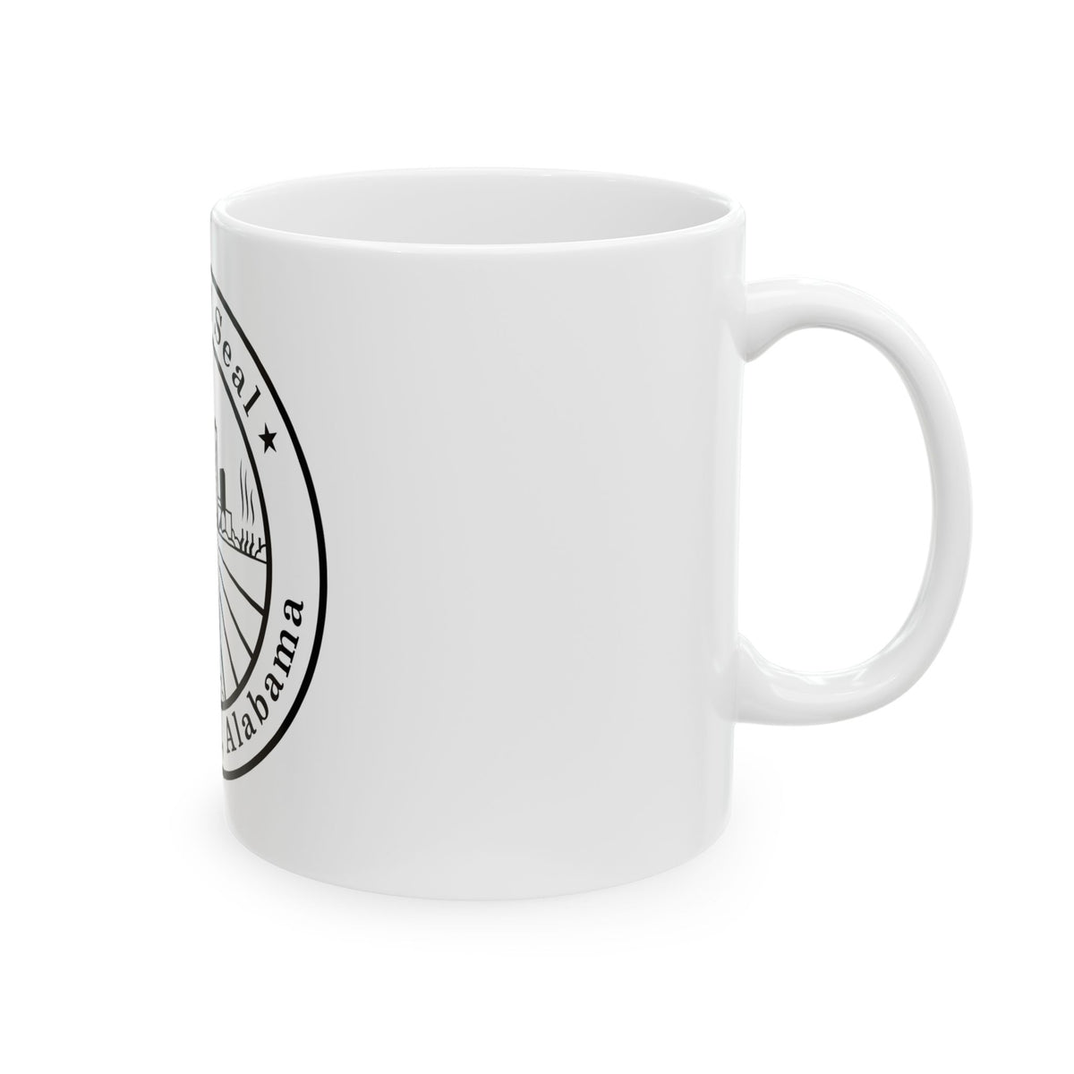 Seal of Birmingham Alabama - White Coffee Mug
