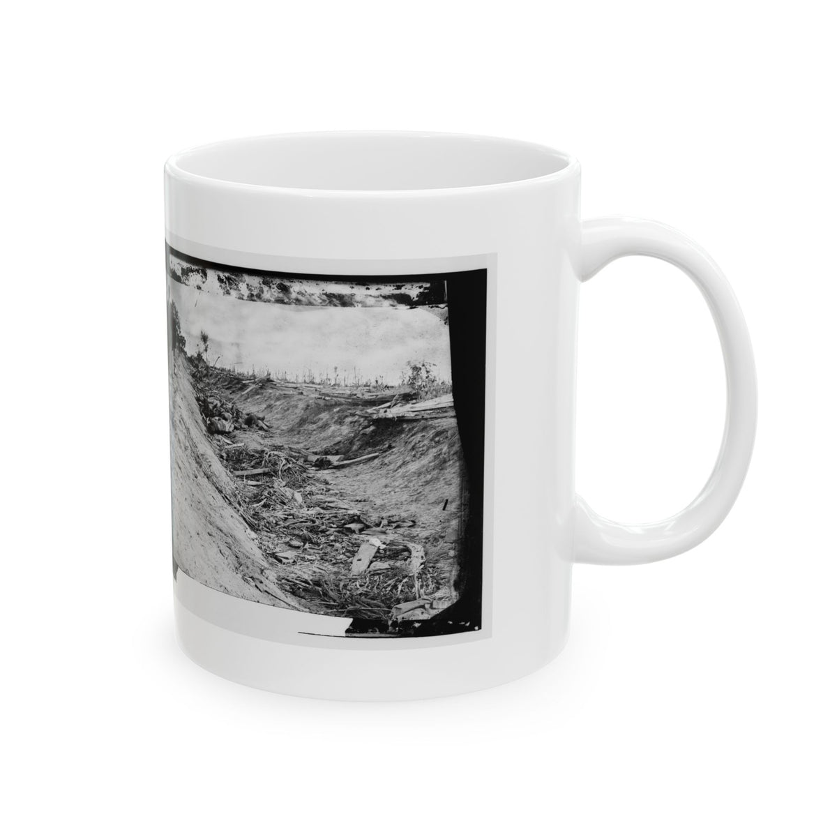 Antietam, Md. Confederate Dead In A Ditch On The Right Wing (U.S. Civil War) White Coffee Mug