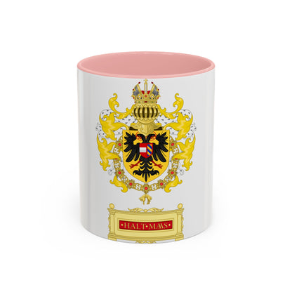 Ornamented Coat of Arms of Maximilian I, Holy Roman Emperor - Accent Coffee Mug