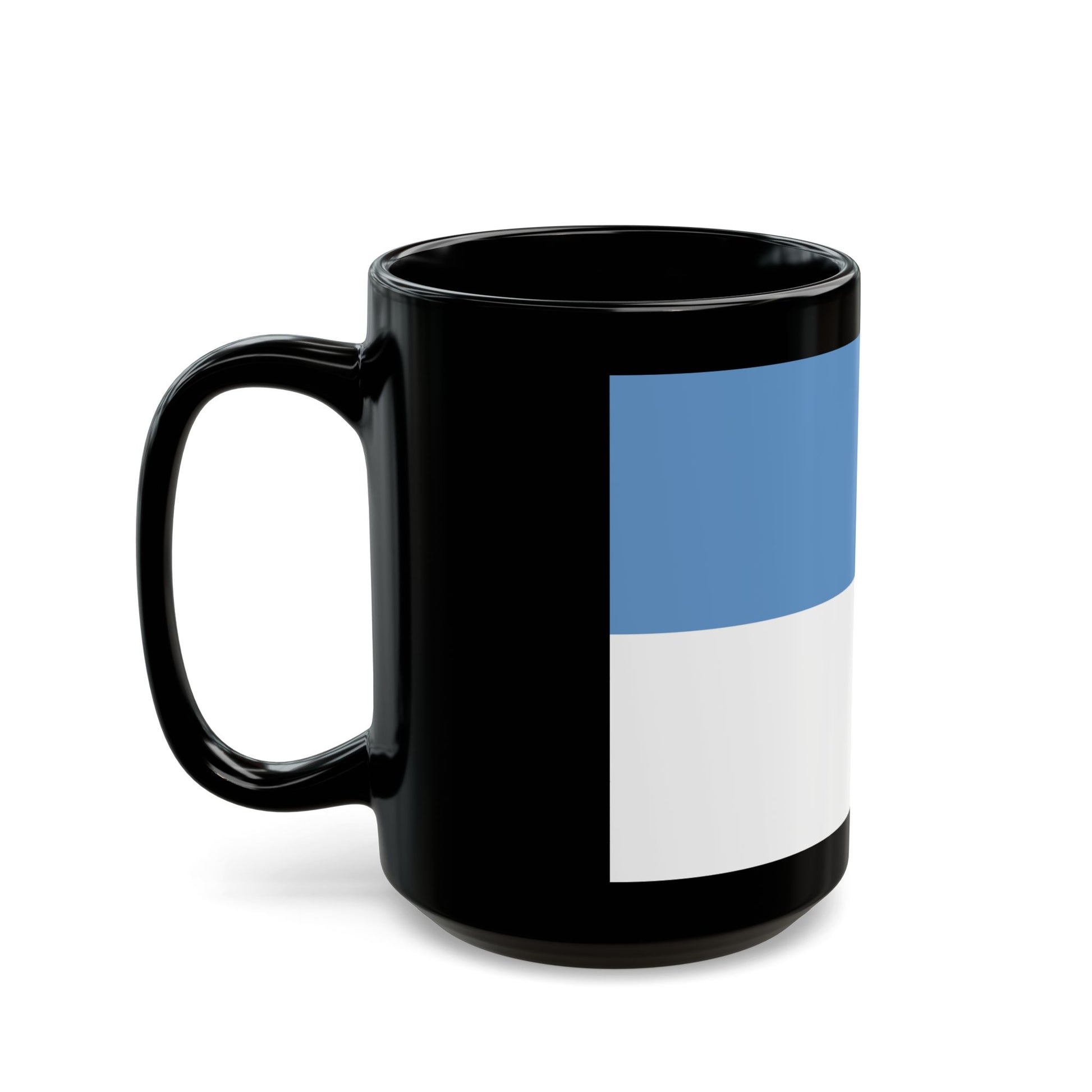 Flag of Puno capital of the Puno Region Peru - Black Coffee Mug-Go Mug Yourself