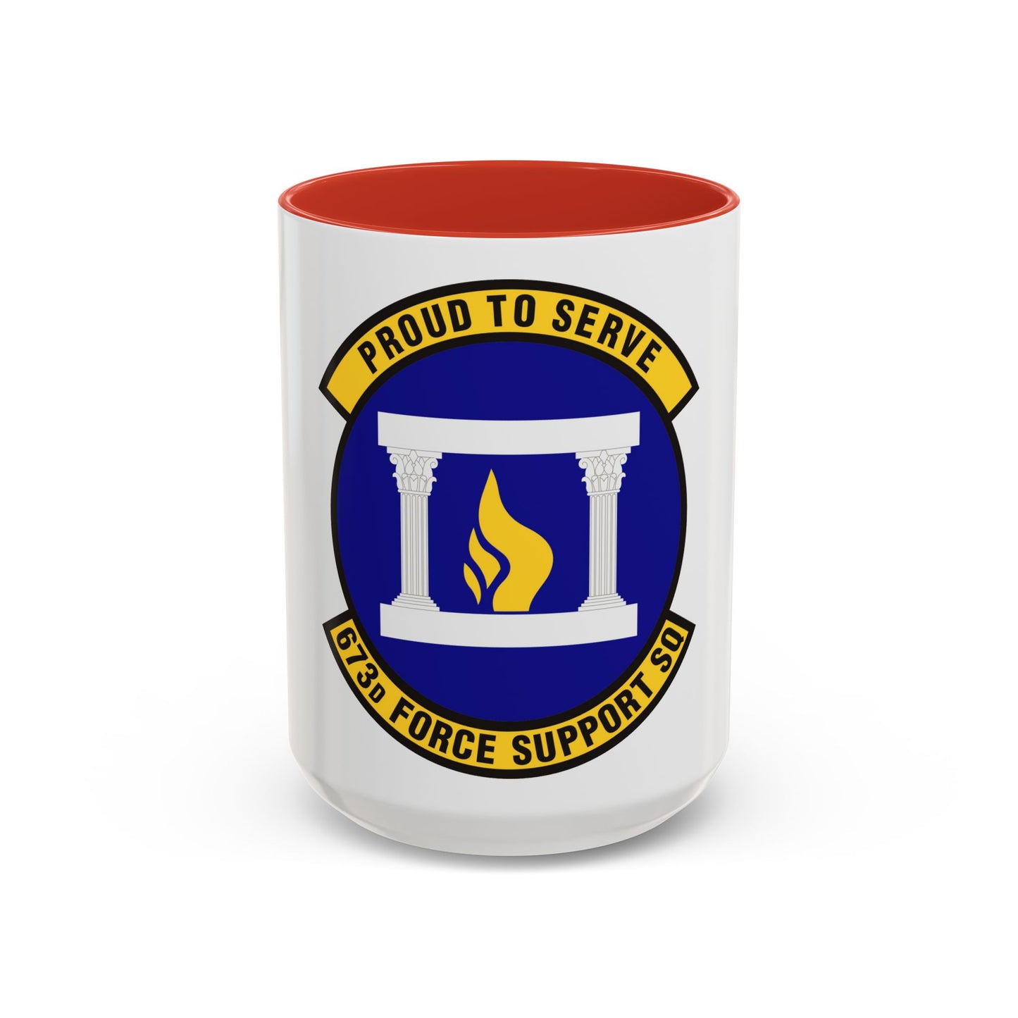 673d Force Support Squadron (U.S. Air Force) Accent Coffee Mug