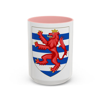 Coat of Arms of the House of Lusignan (Kings of Cyprus) - Accent Coffee Mug