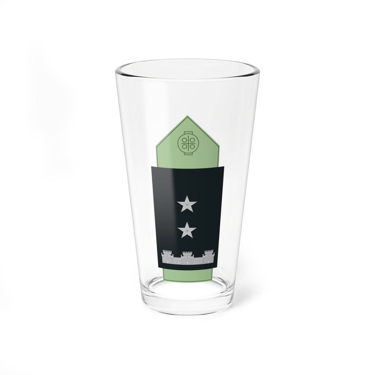 SS.OO.3.GEND.CAMISA.TENIENTE CORONEL (Chile) (Military Rank) Pint Glass 16oz